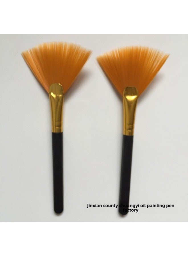 Loquat Flat Bar Yellow Aluminum Tube White Aluminum Tube Fan Brush Computer Keyboard Brush Computer Cleaning Brush Keyboard Cleaning Brush-Color:Flat Rod Silver Aluminum Tube Yellow Wool - Image 4