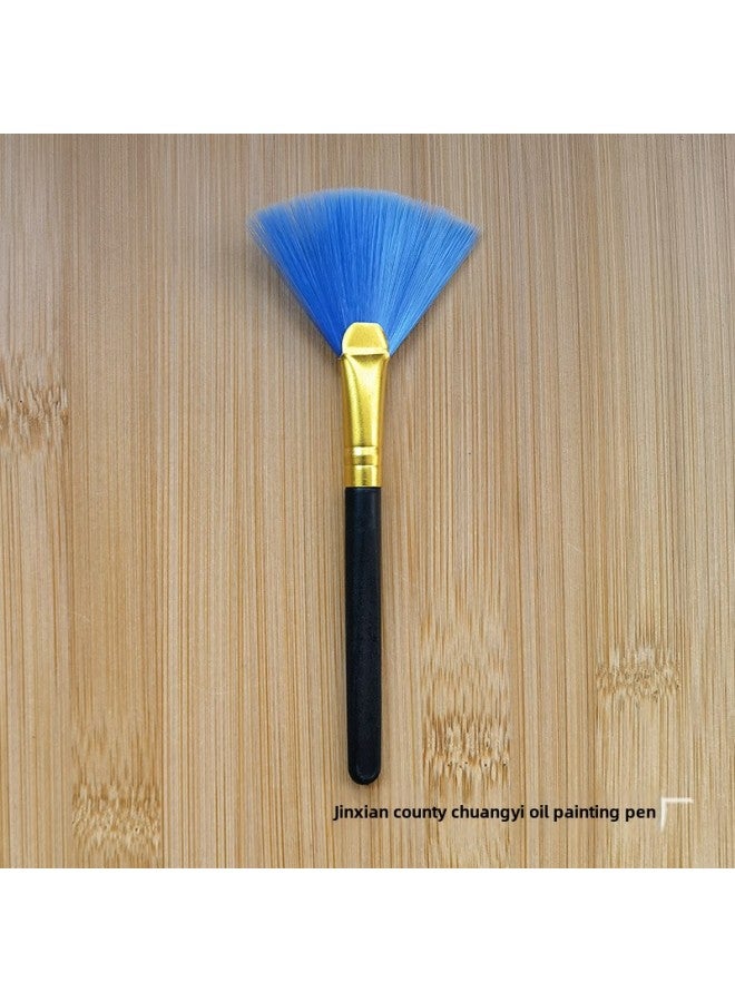 Loquat Flat Bar Yellow Aluminum Tube White Aluminum Tube Fan Brush Computer Keyboard Brush Computer Cleaning Brush Keyboard Cleaning Brush-Color:Flat Rod Silver Aluminum Tube Yellow Wool - Image 3