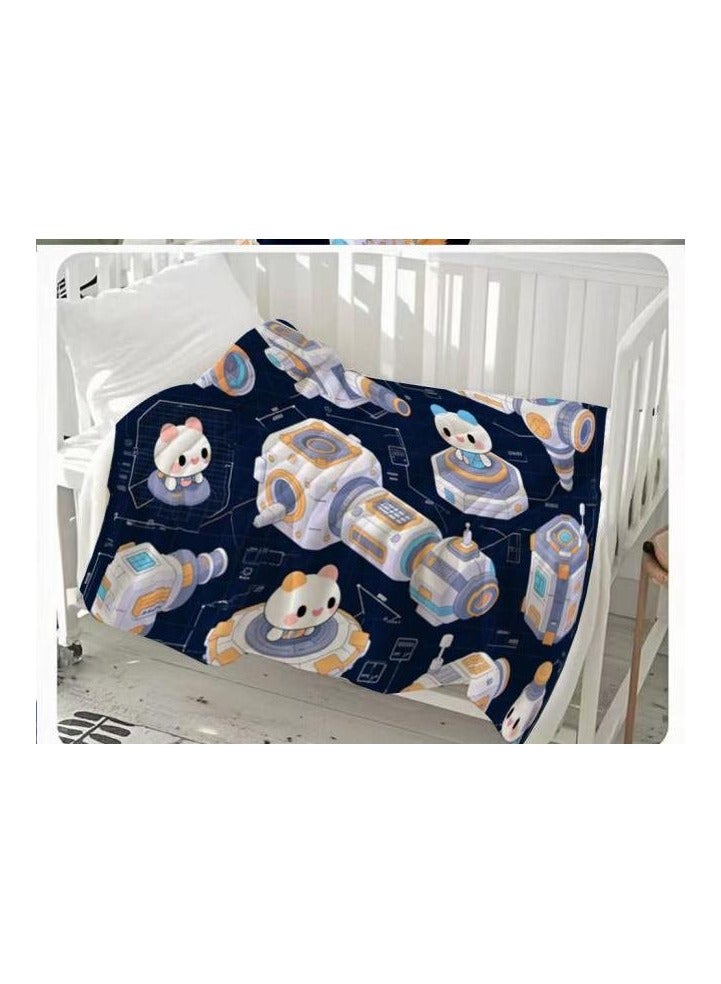 general Flannel thin blanket (warm and comfortable, suitable for sleep, gaming, dust removal and sandproof) 150cm*200cm - 1122 - Image 1