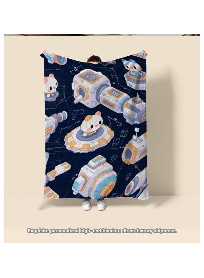 general Flannel thin blanket (warm and comfortable, suitable for sleep, gaming, dust removal and sandproof) 150cm*200cm - 1122 - Image 3