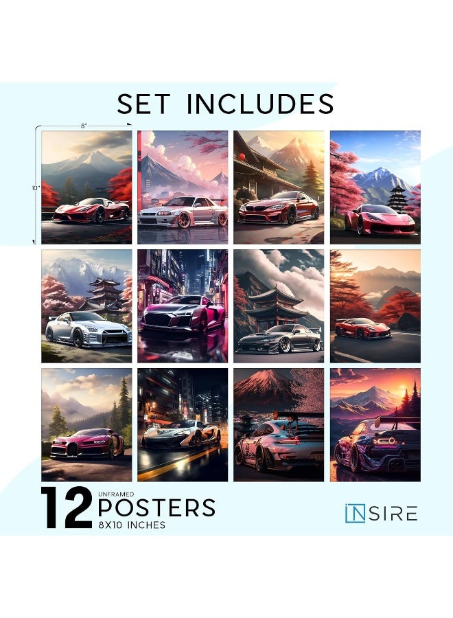 Insire Car Poster, Car Room Decor, Exotic Car Posters For Bedroom, Car Wall Art, Car Wall Decor For Men Boys, Car Pictures, Car Art, Sports Car Posters for Boys Room, Car Decor for Room Unframed 8x10 - Image 2