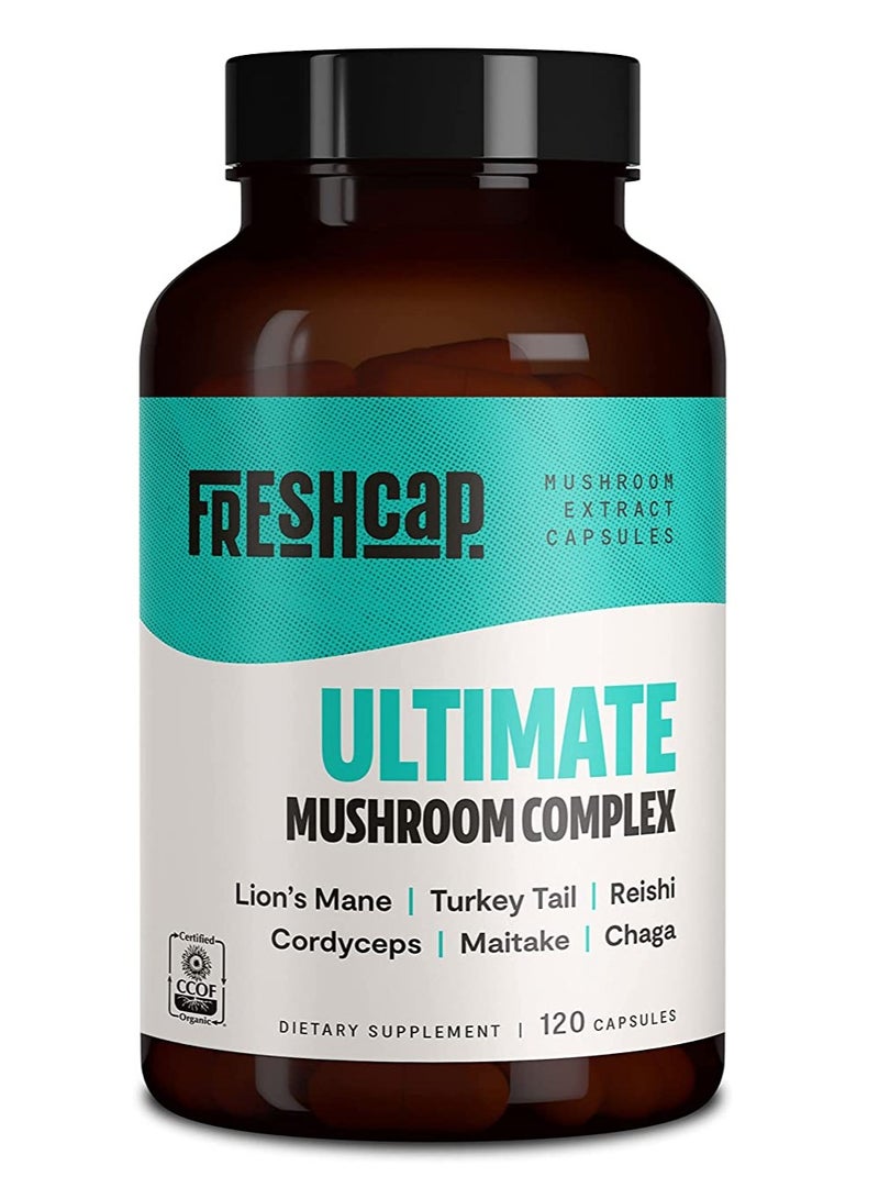 FreshCap Mushrooms مجمع الفطر النهائي 120 كبسولة