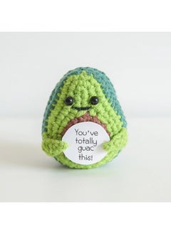 Wool Crocheted Positive Energy Animal Active Penguin Expression Bag Hand-woven Penguin Potato Cucumber Yellow Duck-Color:Avocado
