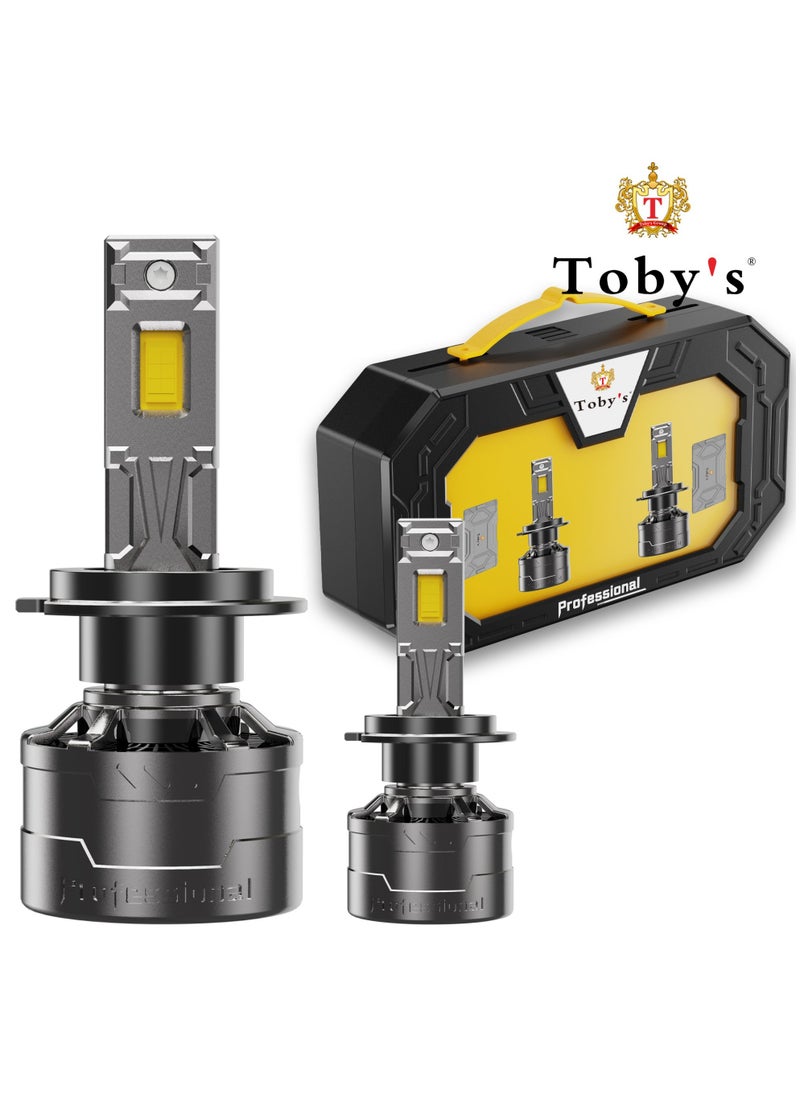 Toby's - Tobys P100 9006 2 Pieces 200W Original Tested LED Headlight Bulb Assembly 20000 Lumens 100W/Piece Xtreme Bright With Color Temperature 6500K - Image 1