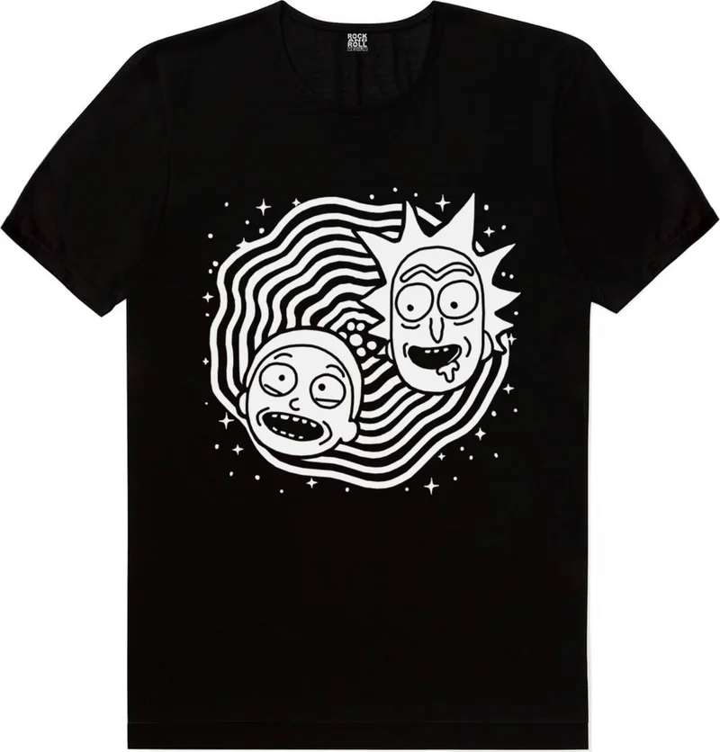 Rock&Roll Rotating Heads, Zombie Rik Men's T-Shirt Eco Pack of 2