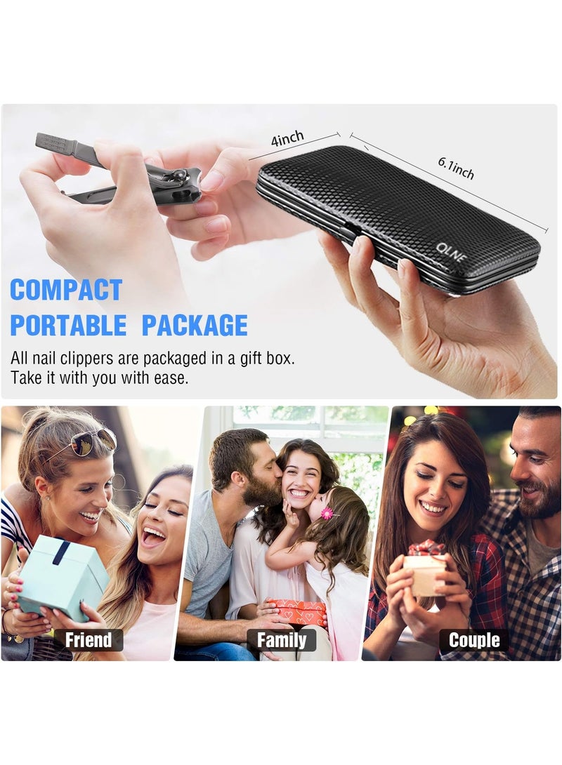 MOCOM 18-in-1 Nail Cutter & Manicure Set SD02 - Complete Stainless Steel Pedicure & Manicure Kit with Leather Travel Case - Image 2