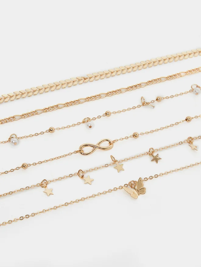 Styli Styli Set of 6 - Assorted Butterfly Drop Necklace