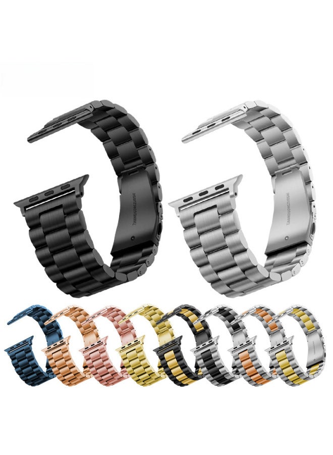 For Apple Watch Strap Stainless Steel Metal Iwatch Strap Apple Watch 8/se Samsung Huawei Gt - Image 2