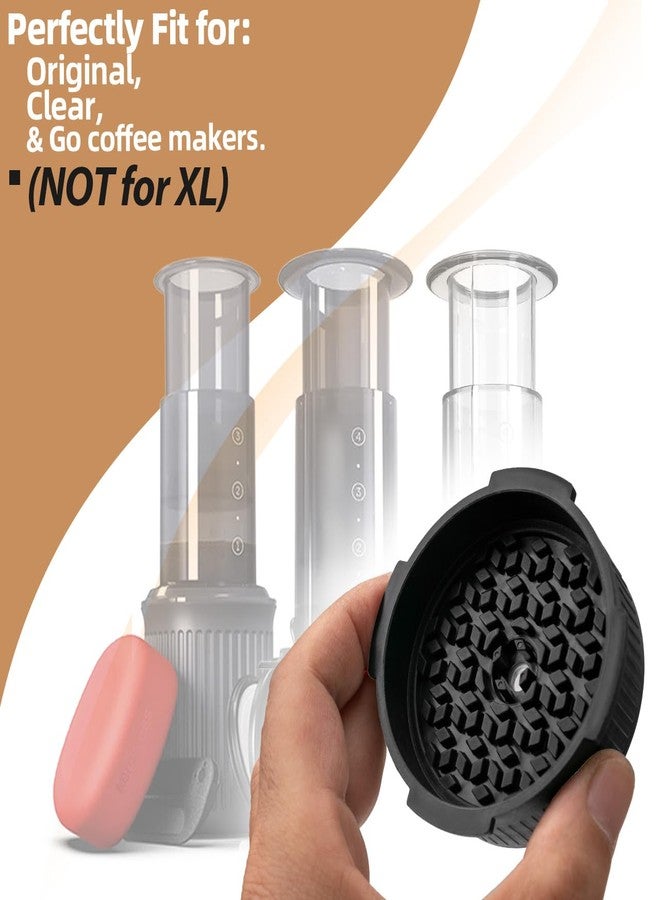 XCWT Flow Control Filter Cap Replacement for Original, Go, Go Plus & Clear Portable Coffee Espresso Maker Accessories Filter Lid for Aero Press Coffee Machine - No Drip Coffee Filter Cap - Image 4