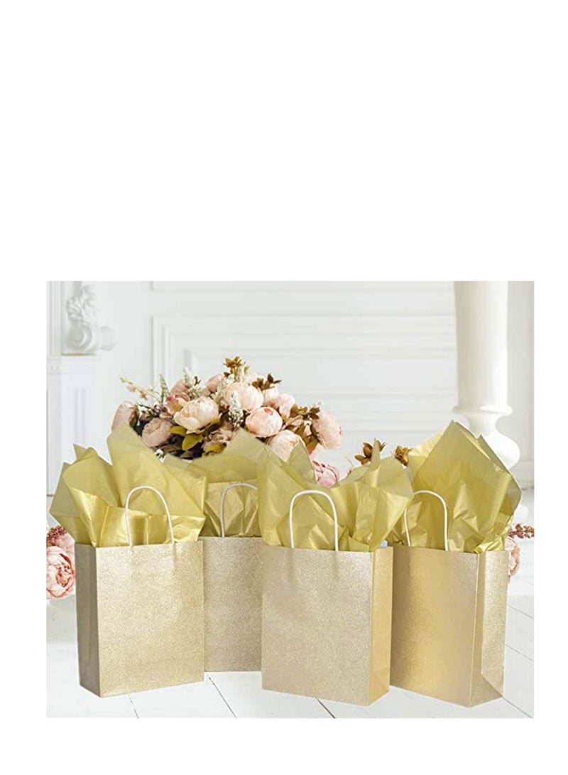 MARKQ Gold Gift Wrapping Tissue Paper Sheets for DIY Crafts, Gift Bags, Holidays, Birthdays, 50 x 75 cm (20 Sheets) - Image 3