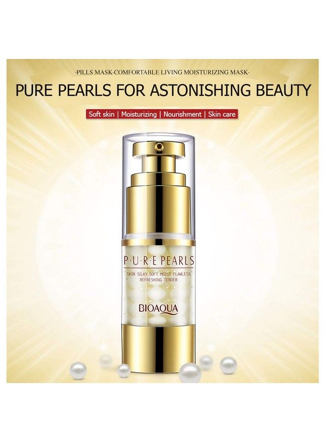 BIOAQUA جوهر اللؤلؤ النقي للبشرة ناعم كالحرير مرطب منعش مغذي مضاد للتجاعيد 25 جرام - Image 3
