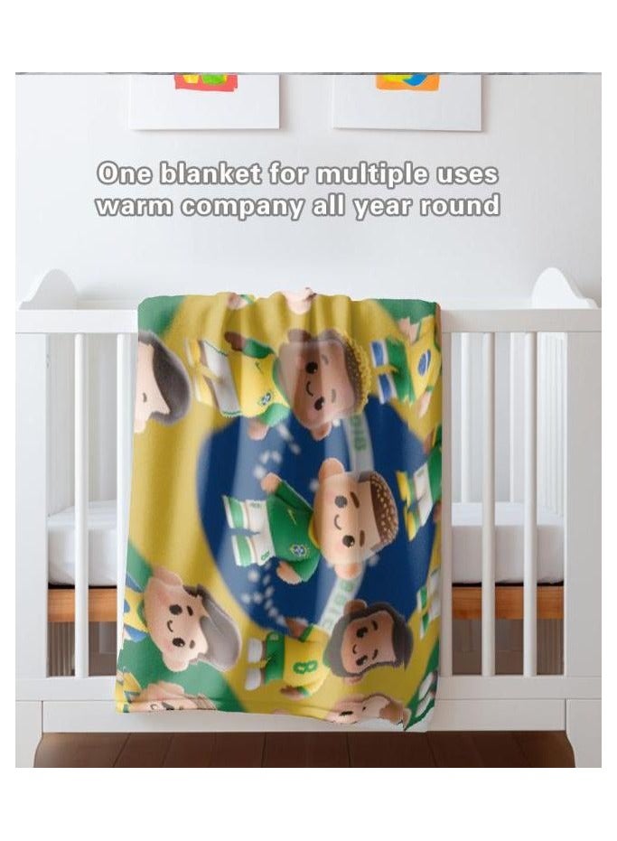 general Flannel thin blanket (warm and comfortable, suitable for sleep, gaming, dust removal and sandproof) 150cm*200cm - 713 - Image 1