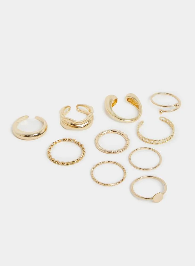 ستايلي مجموعة من 10 - خواتم متنوعة