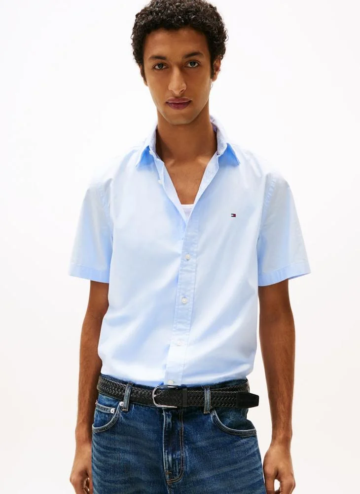 تومي هيلفيغر Short Sleeve Poplin Shirt