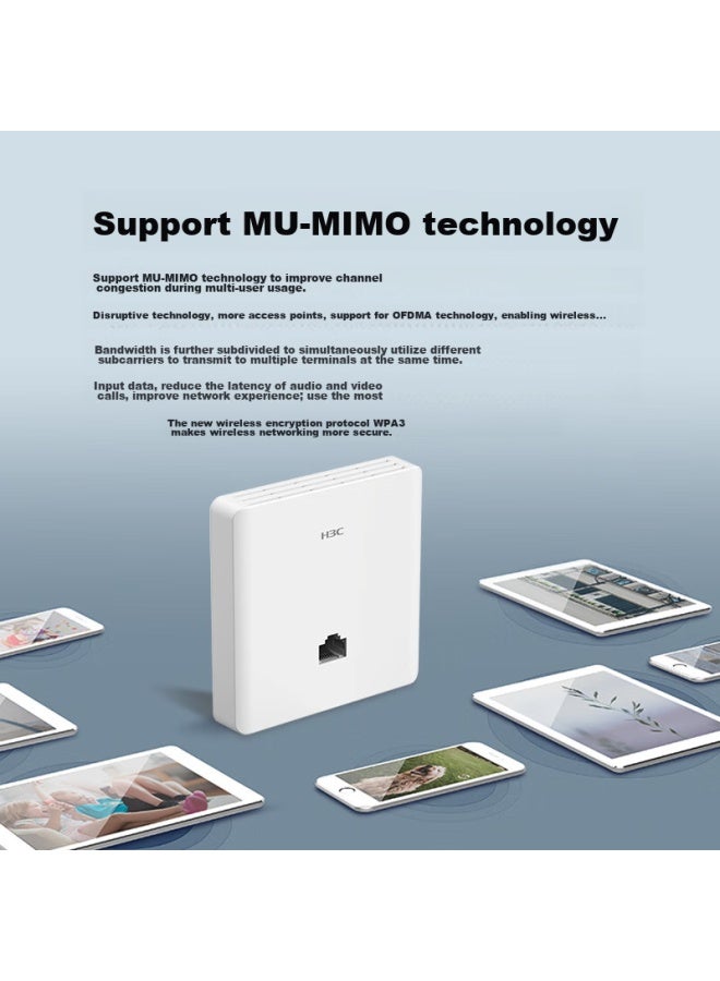 H3c Ap Panel Whole-house Wifi 6, 1500m Dual-band Gigabit, Commercial Use For Villas And Hotels, Poe Power Ac Management, Mini Ap1500l-u, Replacement For Mini A60-1500 - Image 3