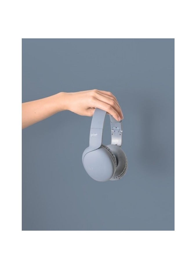 DCU TECNOLOGIC DCU Multifunction Bluetooth Wireless headphones Blue, with Memory card slot, Passive Noise Cancellation, Soft and comfortable to ears.  - Image 2