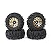 RCAWD 10 7mm Hex Brass Weights Wheels Tires Set Beadlock RC Crawler Wheels for 124 118 TRX4M SCX24 FCX24 FCX18 AX24 HobbyPlus CR18P FMS Upgrades Parts 63g4pcs55 22mm - Image 3