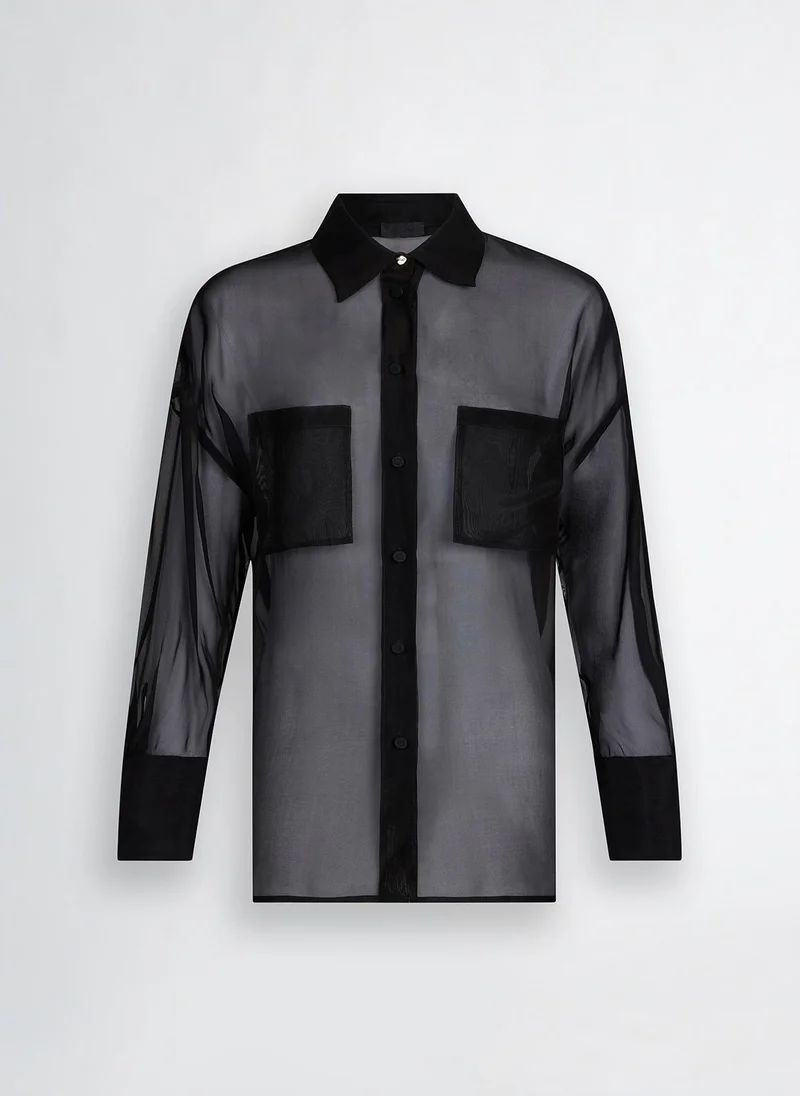 Liu Jo Black organza shirt