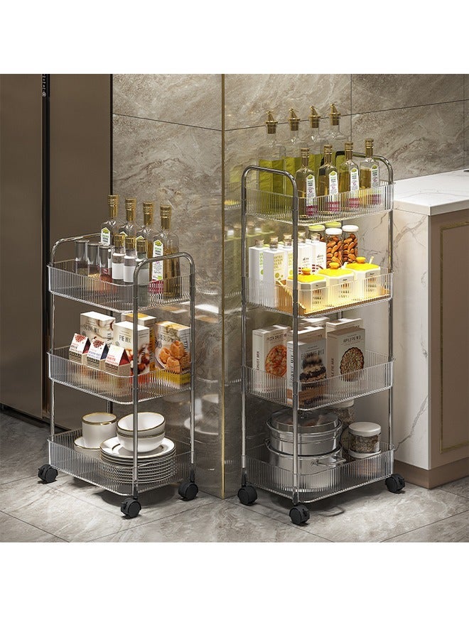 HOMESTAR 4 Tier Storage and Organization Rrolley Organizer 35X22X17 CM - Image 3