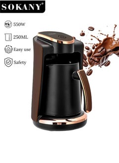 sokany Turkish Coffee Maker,4 Cups,250ml,550W Electric Coffee Pot,Coffee Making Machine,SK-09048  - Image 1