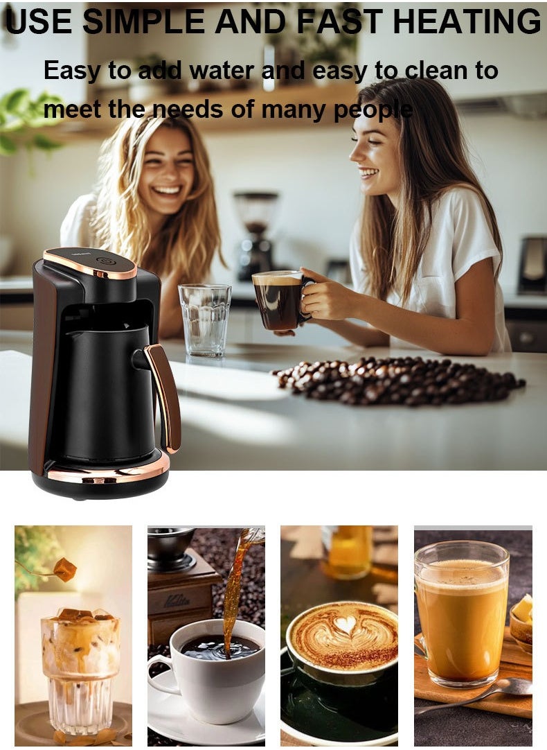 sokany Turkish Coffee Maker,4 Cups,250ml,550W Electric Coffee Pot,Coffee Making Machine,SK-09048  - Image 2