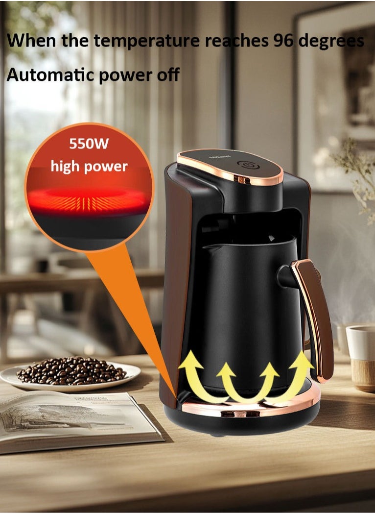 sokany Turkish Coffee Maker,4 Cups,250ml,550W Electric Coffee Pot,Coffee Making Machine,SK-09048  - Image 3