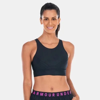 UNDER ARMOUR Women's Infinity Mid Pintuck Medium-Support Training Sports Bra