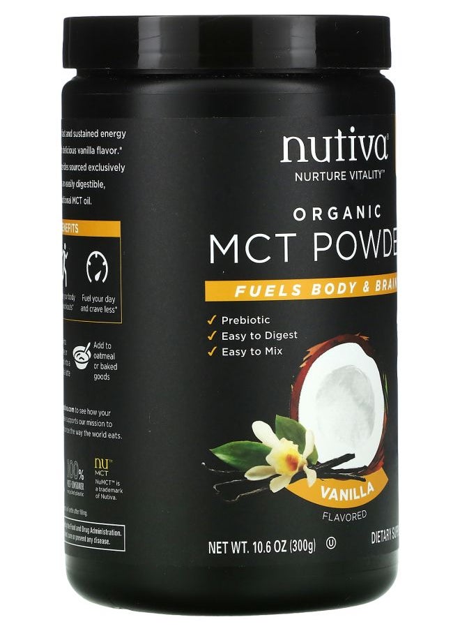 Nutiva Organic MCT Powder Vanilla 10.6 oz (300 g)  - Image 2
