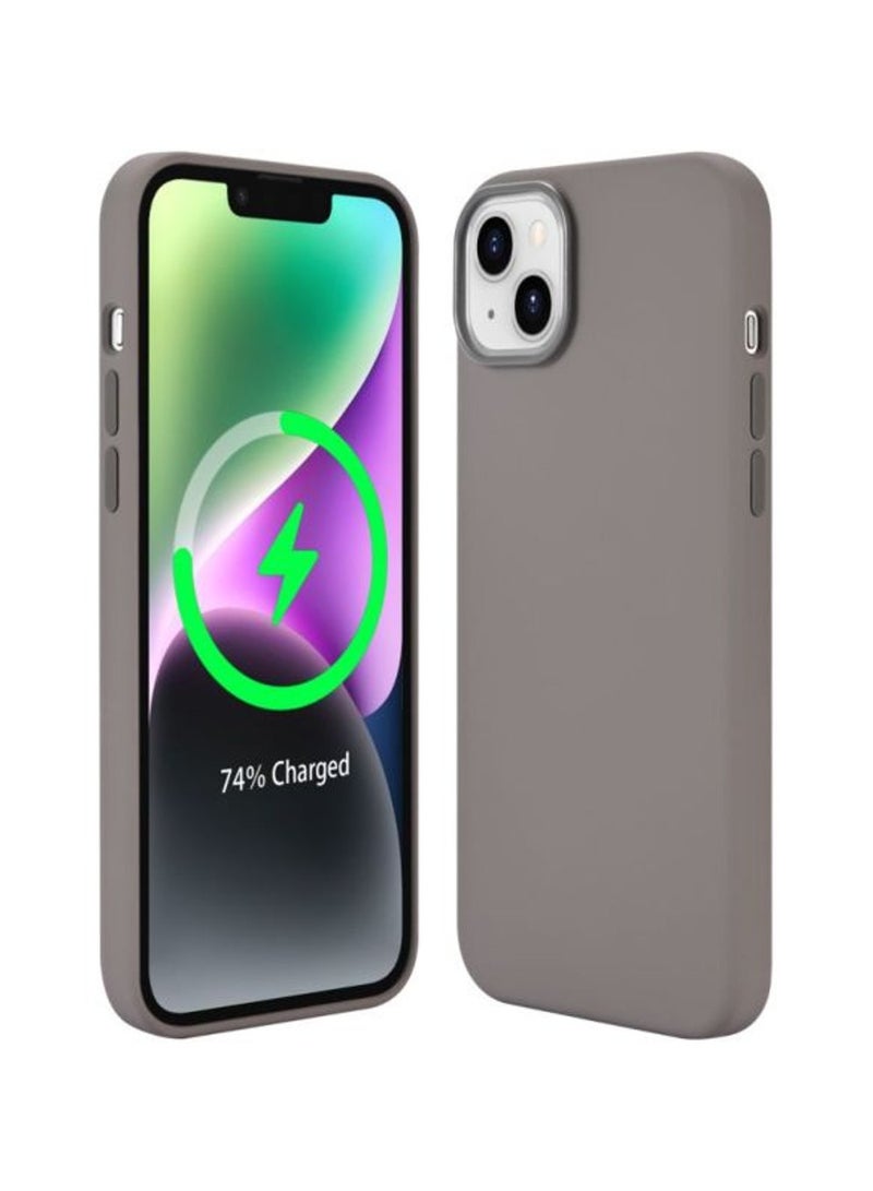 PROTECT SMIP15PLPLT iPhone 15 Plus Silicon Magsafe Case Platinum - Image 1