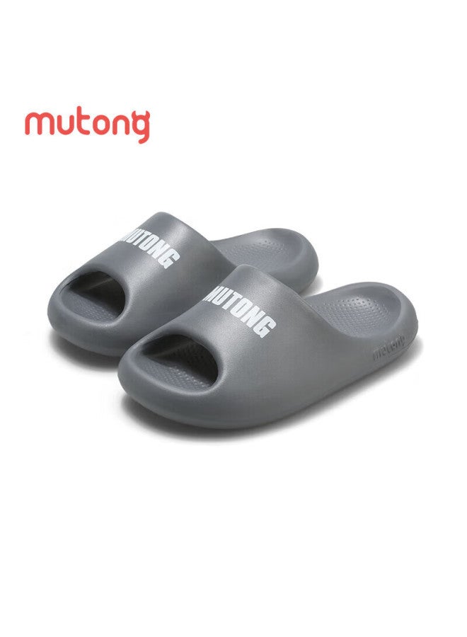 Shepherd Boy Mutong Children's Slippers, Summer Home Shoes, Indoor Soft-soled, Boys And Girls Parent-child Sandals, Berry Blue, Size 250 - Image 3