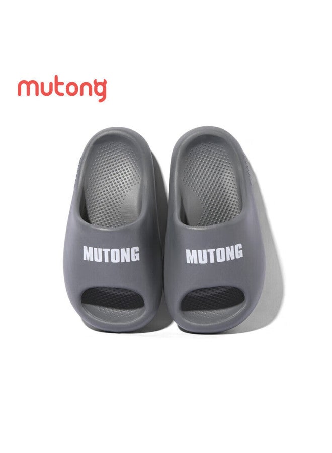 Shepherd Boy Mutong Children's Slippers, Summer Home Shoes, Indoor Soft-soled, Boys And Girls Parent-child Sandals, Berry Blue, Size 250 - Image 1