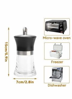 Excefore Sugar Dispenser, Plastic Sugar Pourer Clear Sugar Dispenser Pourer Shaker Airtight Sugar Jar Spice Storage Containers, 100ml  - Image 2