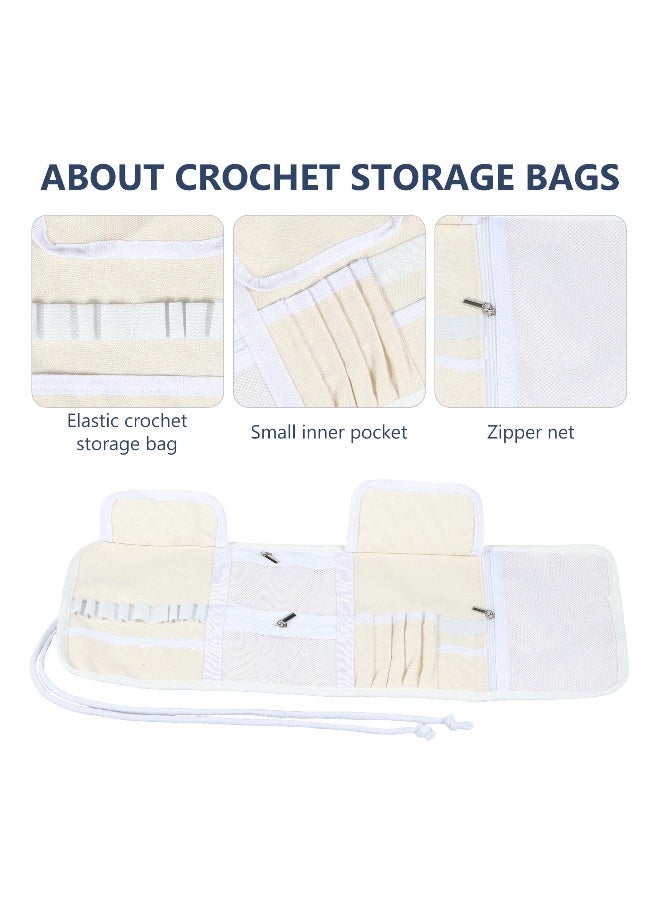 Generic Crochet Hook Case, Travel Storage Bag for Various Crochet Needles and Accessories, Lightweight and Compact, Easy to Carry, Portable Crochet Hooks Rolling Organizer and Accessories (Elephant)  - Image 4