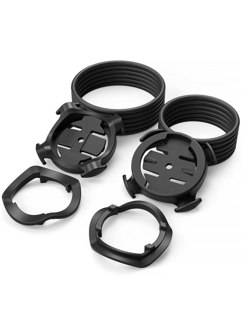 Generic Quarter Turn Edge GPS Computer Bracket Bicycle Computer Mount Bicycle Stem Computer Mount Road Mountain Bike Accessories Compatible for Garmin Bike GPS Computer XOSS G iGPSPORT GPS  - Image 1
