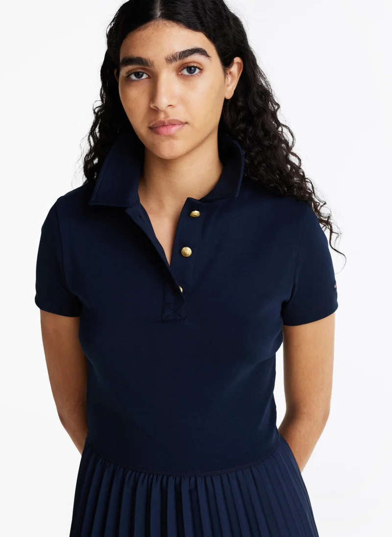 TOMMY HILFIGER Pleated Knit Dress