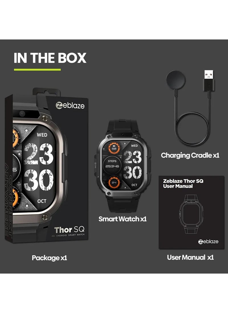 Zeblaze - Original Zeblaze Thor SQ Smart Watch 4G LTE Android OS Quad Core Smartwatch 2GB 16GB Front Camera Support Nano Sim WIFI GPS - Image 1