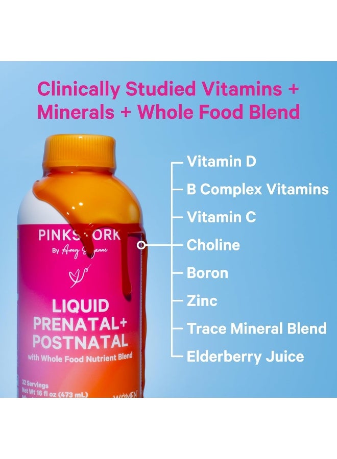 Pink Stork Liquid Prenatal + Postnatal Vitamins for Women - 2 Pack - Image 3