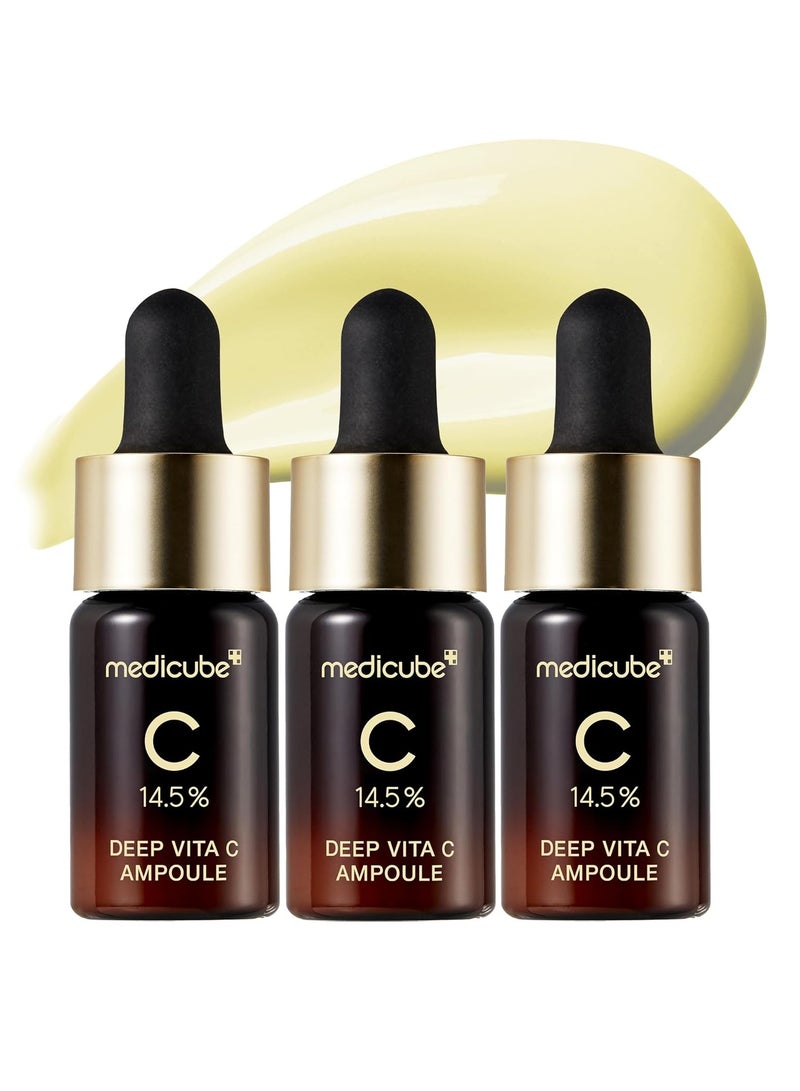 Medicube MEDICUBE: 14.5% Deep Vita C Ampoule 3ea set: Improving blemishes + skin tone, enhancing skin elasticity. - Image 1