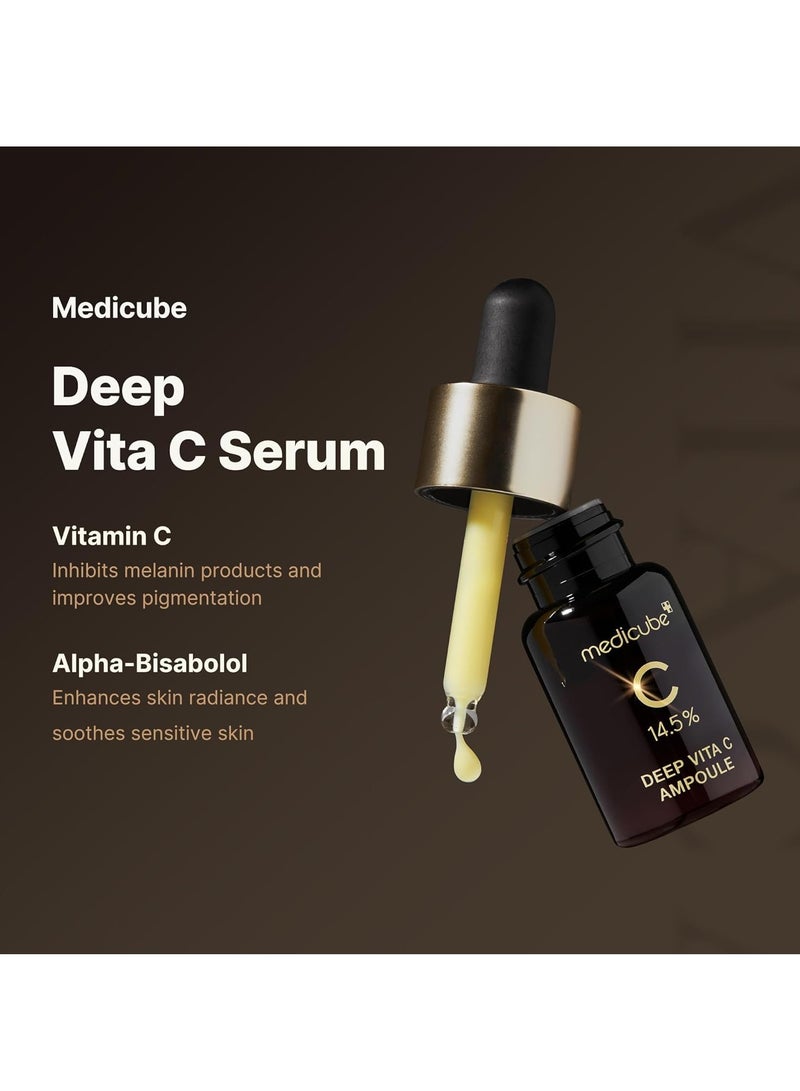 Medicube MEDICUBE: 14.5% Deep Vita C Ampoule 3ea set: Improving blemishes + skin tone, enhancing skin elasticity. - Image 5