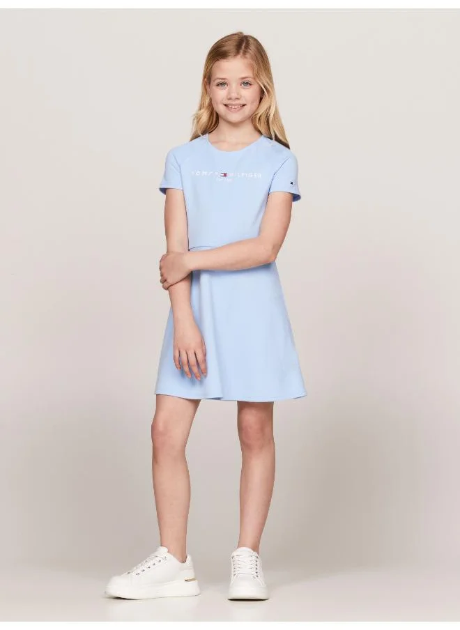 TOMMY HILFIGER Youth Logo Fit & Flare Dress