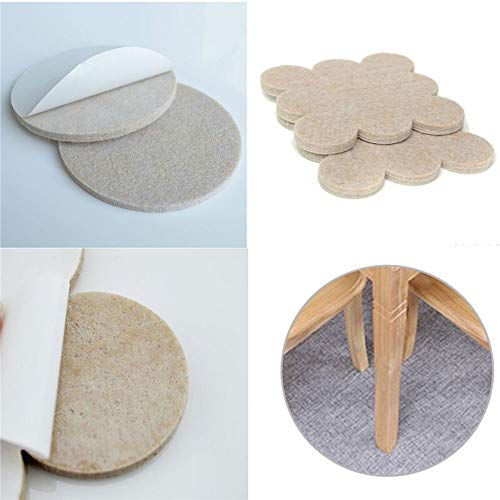 Toytle Furniture Felt Pads - Self-Stick Floor Protectors for Furniture Legs, Heavy Duty, Scratch Guard, Noise Reduction, 22 Pack, Light Brown - Image 1