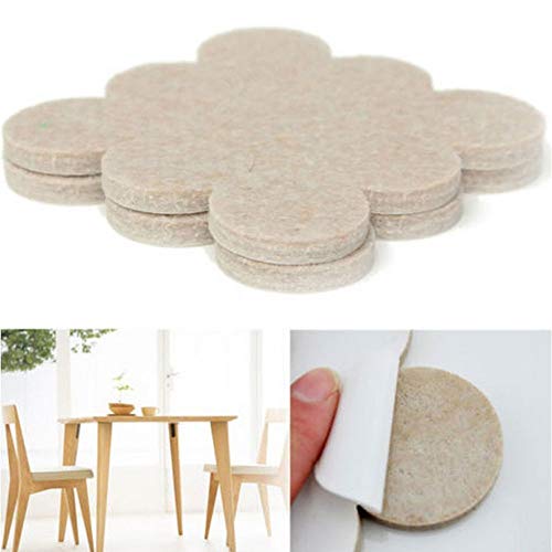 Toytle Furniture Felt Pads - Self-Stick Floor Protectors for Furniture Legs, Heavy Duty, Scratch Guard, Noise Reduction, 22 Pack, Light Brown - Image 4