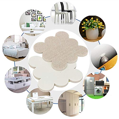 Toytle Furniture Felt Pads - Self-Stick Floor Protectors for Furniture Legs, Heavy Duty, Scratch Guard, Noise Reduction, 22 Pack, Light Brown - Image 3