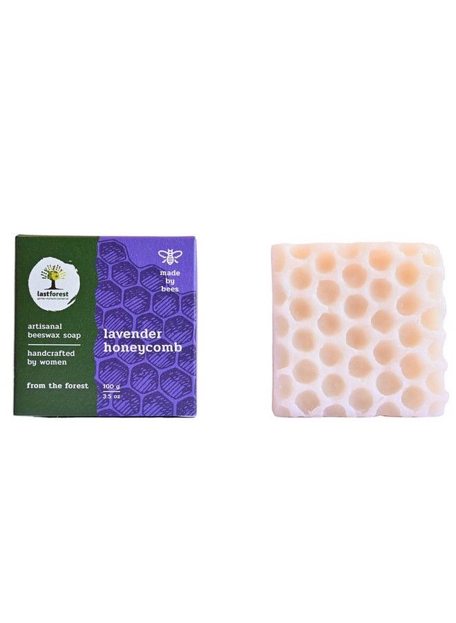 Last Forest Artisanal Handcrafted Handmade Natural Honeycomb Beeswax Soap Lavender 100G 100% Natural Ingredients Moisturizing Natural Beeswax Bathing Soap For Men And Women - Image 5