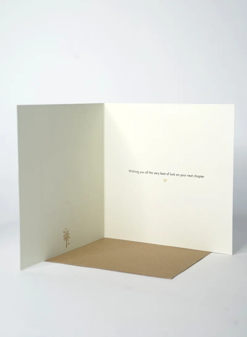 Share the Love Goodbye & Good Luck Gold Foil Greeting Card