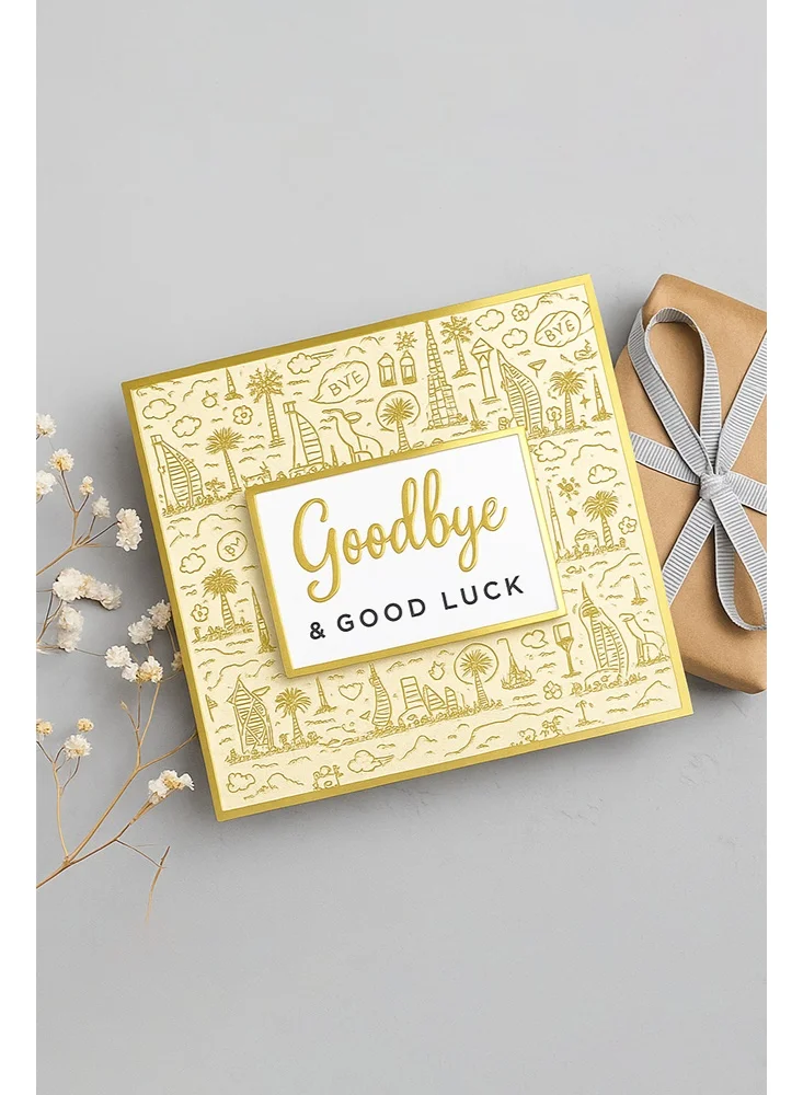 Share the Love Goodbye & Good Luck Gold Foil Greeting Card