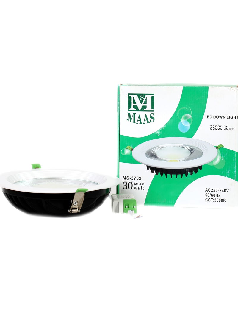 ماس مصباح إضاءة داخلية بقوة 30 واط  لون أصفر - Image 2