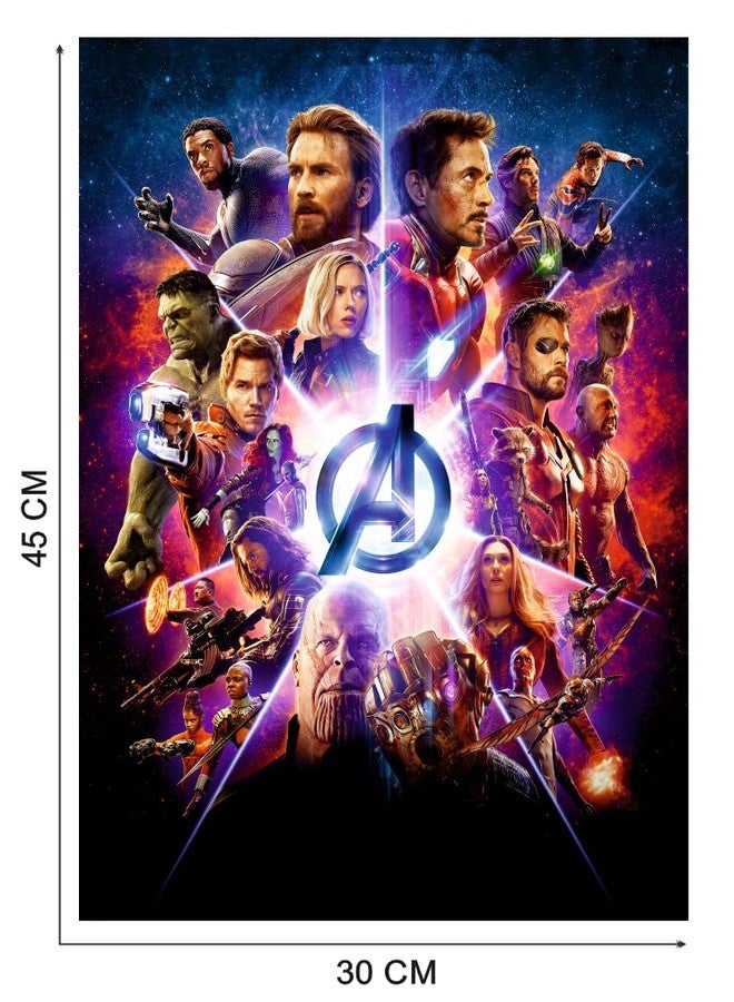 Techgifti Superheroes Movies Avengers Endgame Wall Posters for Bedroom, Kids Room, Living Room, Office, CAF� (Size - 30 Cm X 45 Cm) - Image 2