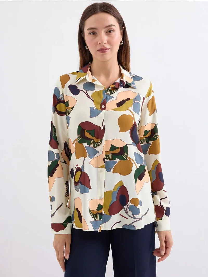 بيغ دارت قميص بأكمام طويلة بنقوش