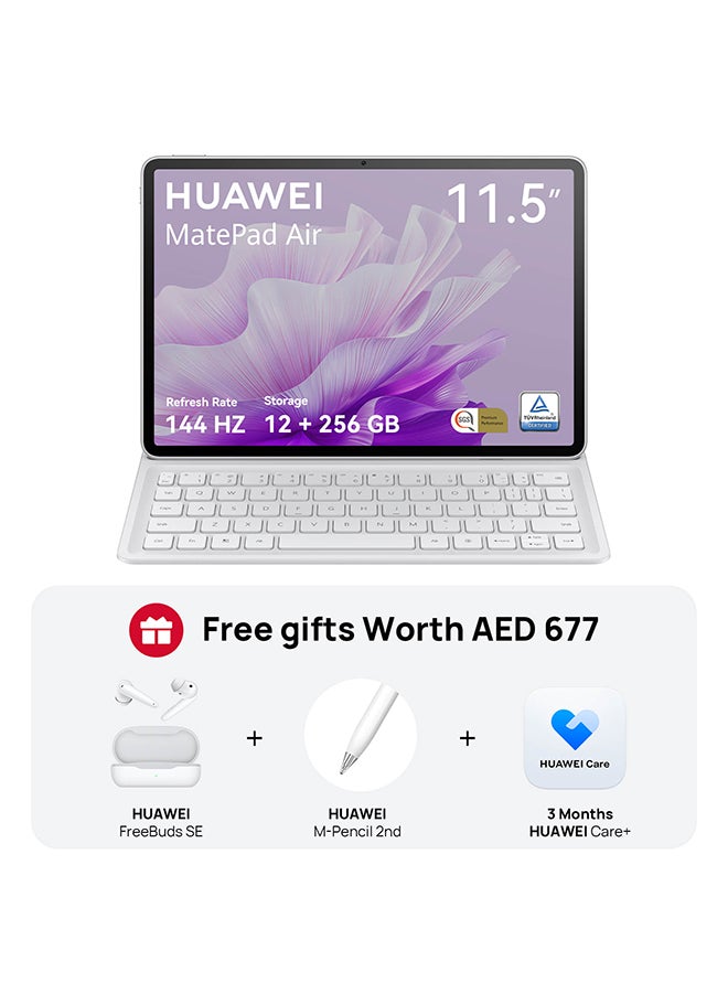 هواوي ميت باد إير ورق مات 11.5 بوصة أبيض 12 جيجابايت رام 256 جيجابايت واي فاي مع هدية الطلب المسبق - النسخة الشرق أوسطية - Image 1